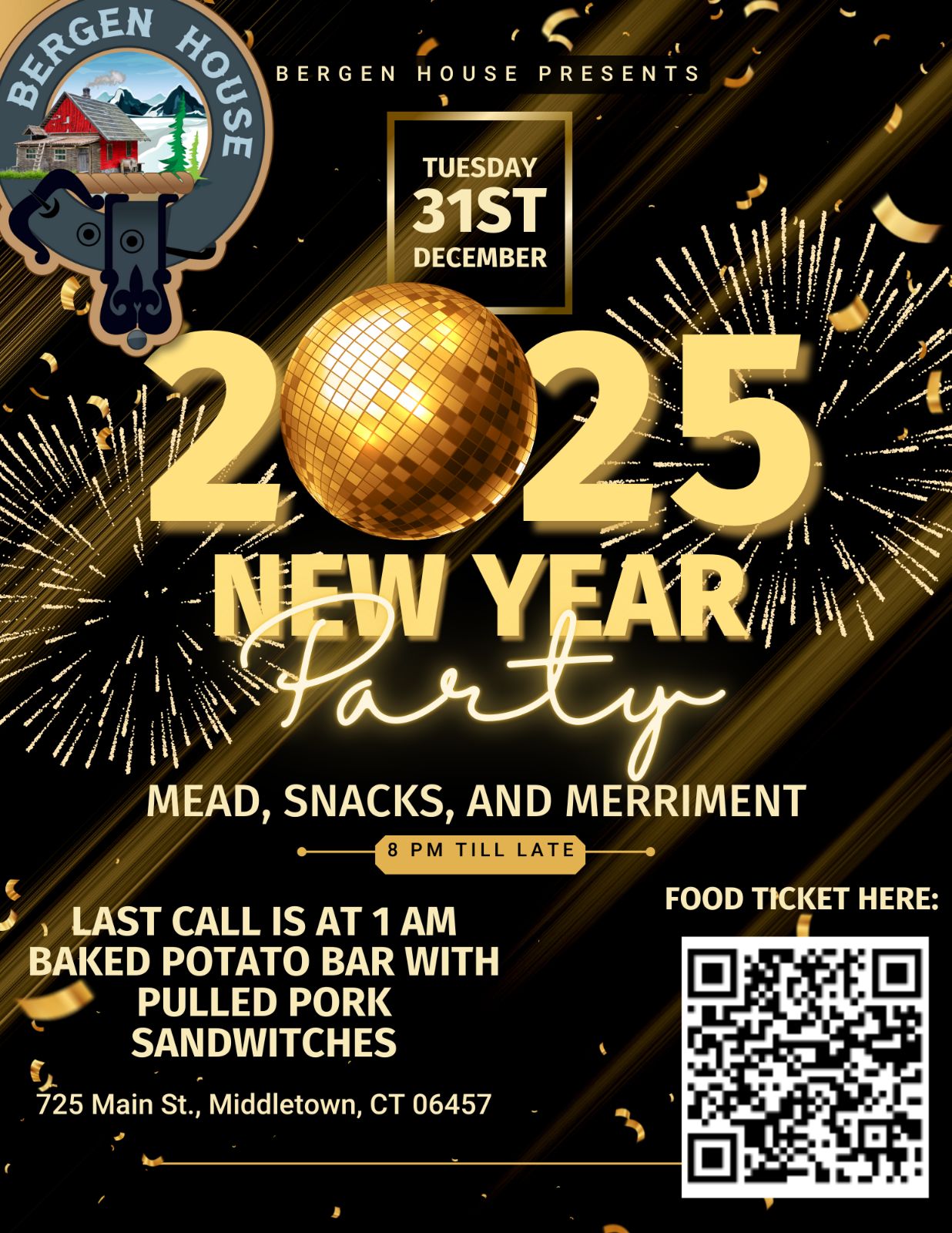 New Year's Eve Party Dec. 31, 2024