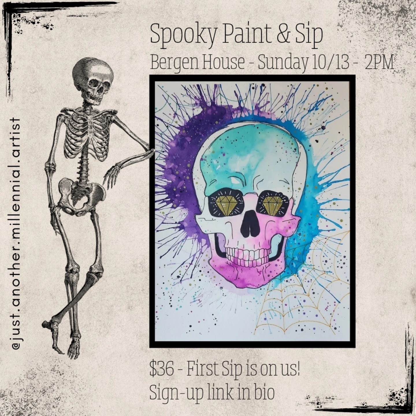 Spooky Paint & Sip Oct. 13, 2024