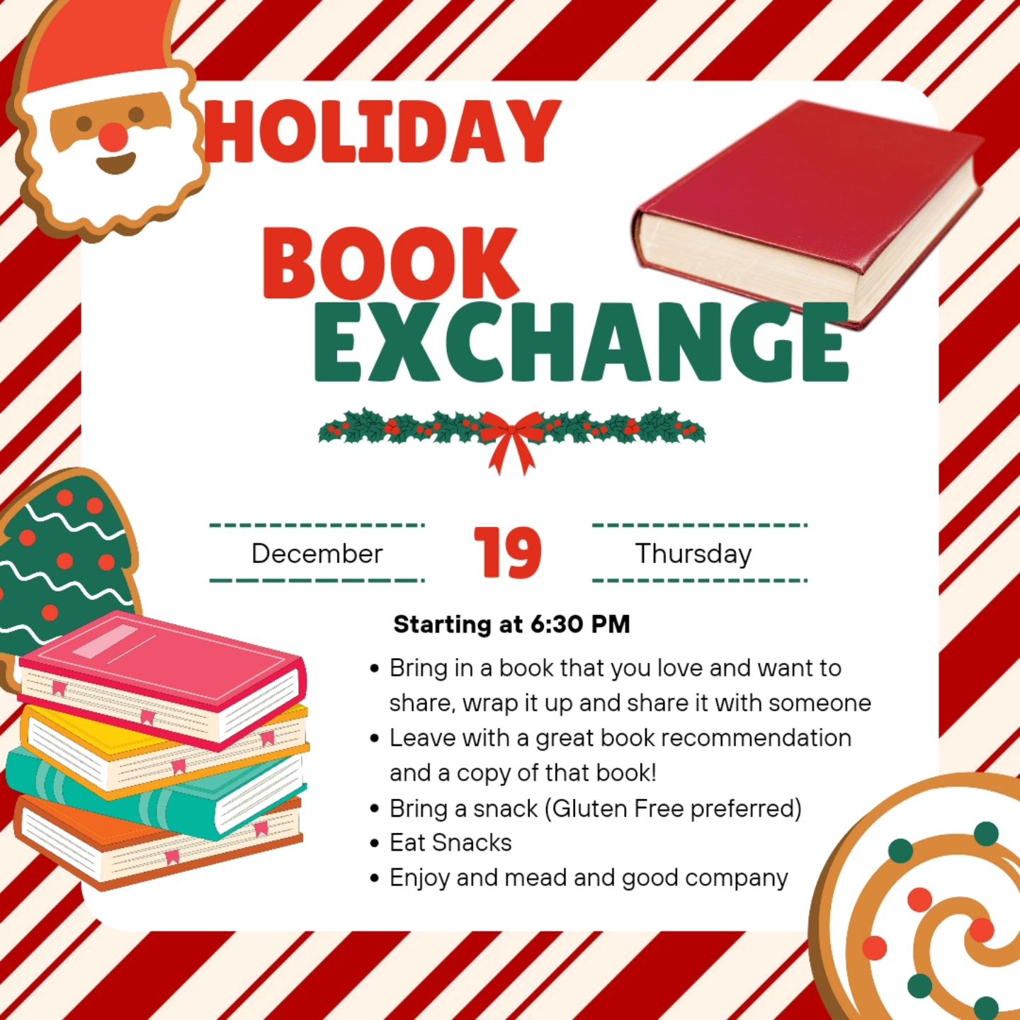 Holiday Book Exchange Dec. 19, 2024